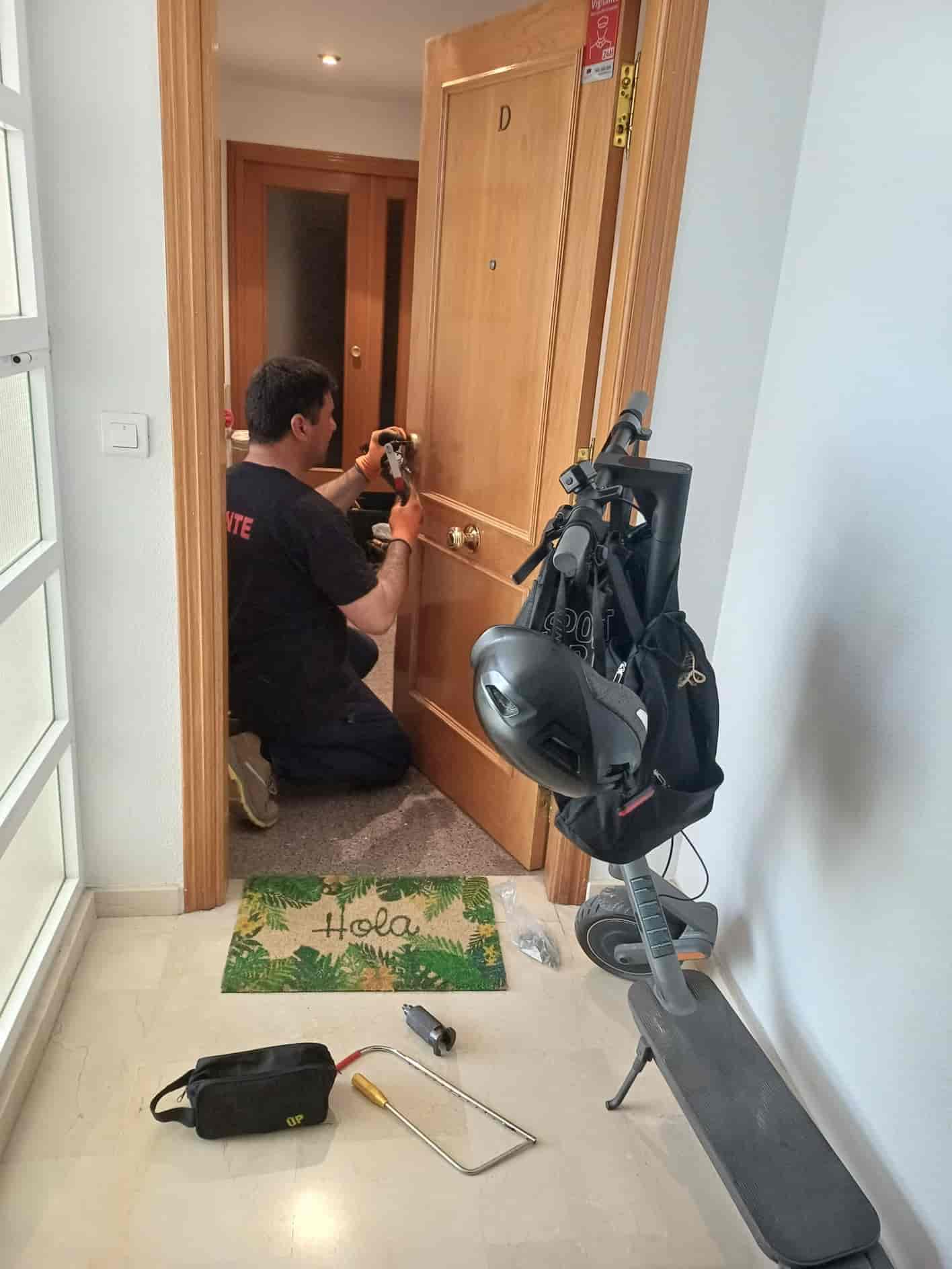 Apertura técnica de puerta en Villajoyosa
